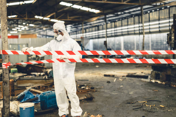 Professional Biohazard technician working in Everett, PA